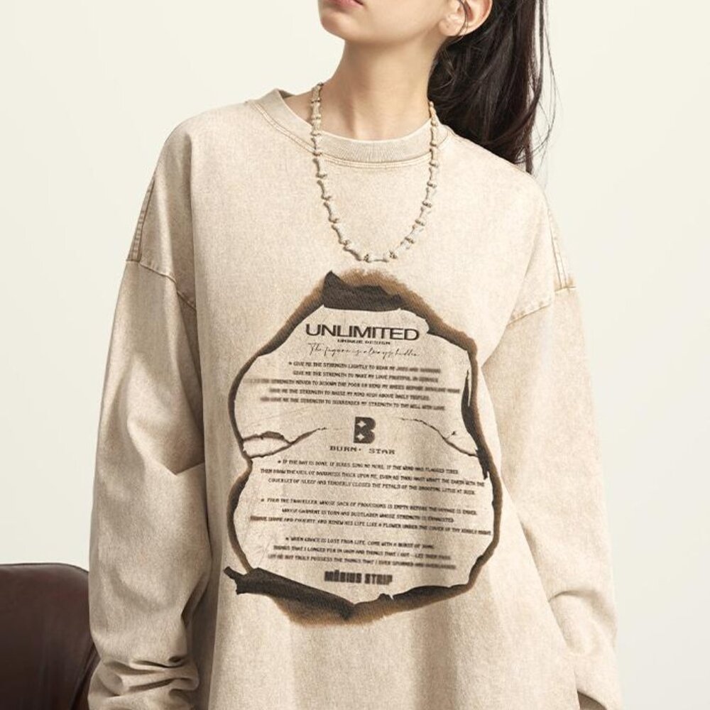 Fashion women's printed sweatshirt